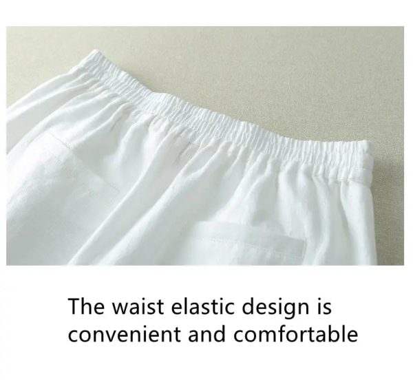 new eco friendly hemp pants straight-leg women trousers - Image 3
