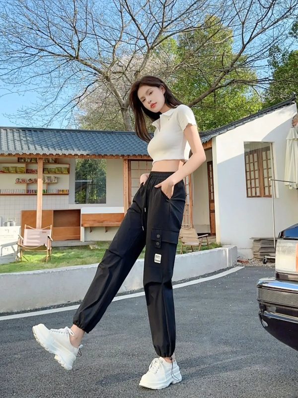 2024 New Heightened And Slim Nylon Quick-drying Women's Trousers - Image 3