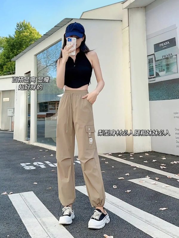 2024 New Heightened And Slim Nylon Quick-drying Women's Trousers - Image 2