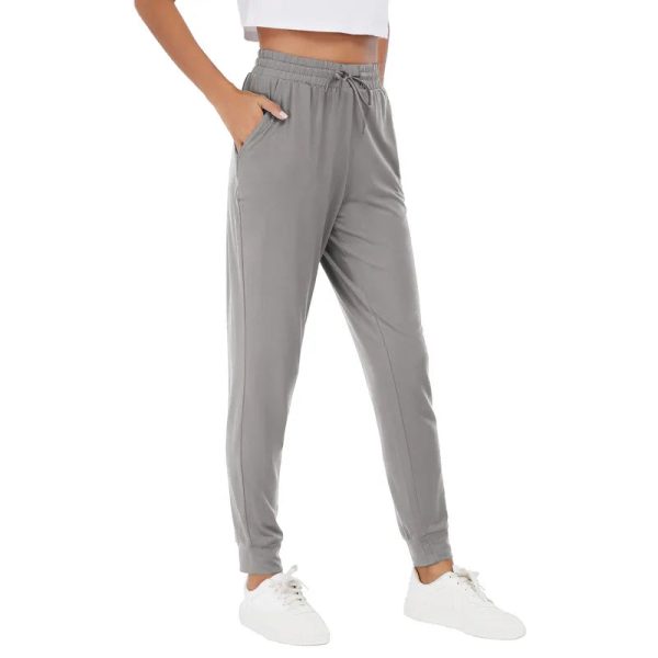 Womens Joggers with Pockets & Drawstring-Sweatpants for Women Workout Running Yoga Lounge - Image 6