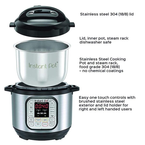 Instant Pot Stainless Steel 7-in-1 Electric Pressure Cooker - Image 4