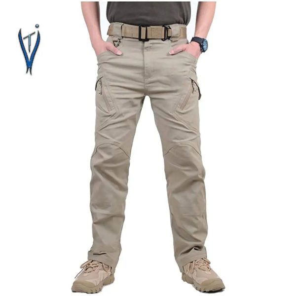 Wholesale Men Multi-pocket Hip Pop Pants Trousers Streetwear Sweatpants Male Casual - Image 3