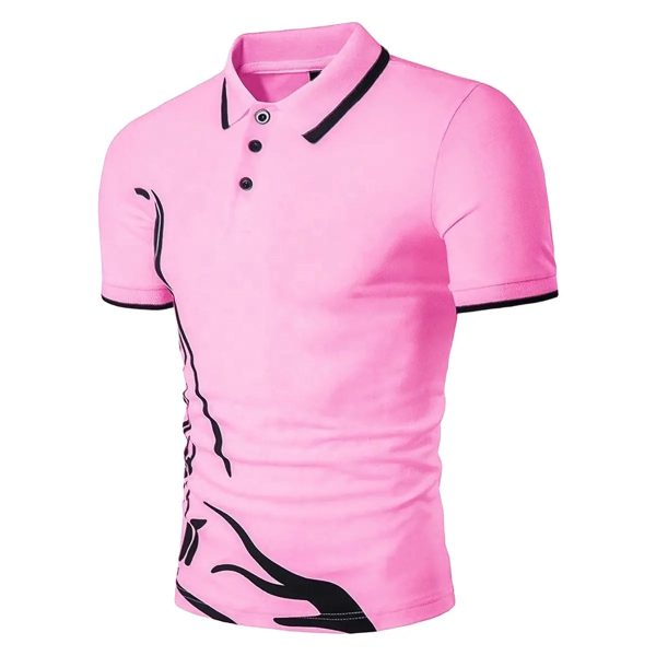 Customized Sublimation Women Short Sleeve Cotton Polo Personalized Design Print Men Slim Fit Polo - Image 2