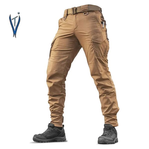 Wholesale Men Multi-pocket Hip Pop Pants Trousers Streetwear Sweatpants Male Casual - Image 4